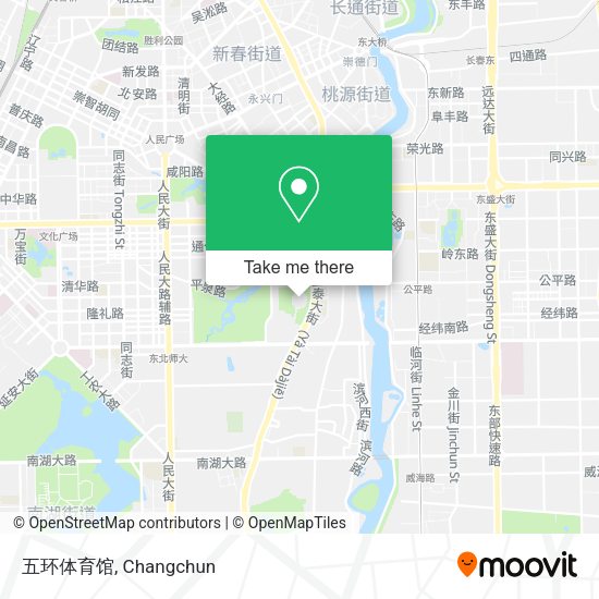 五环体育馆 map
