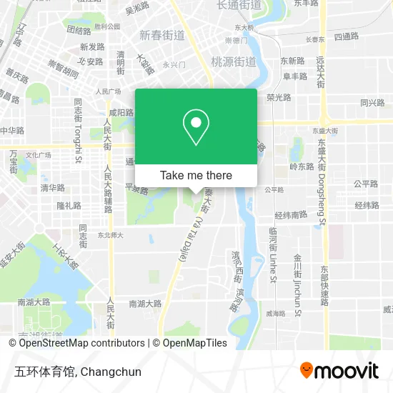 五环体育馆 map