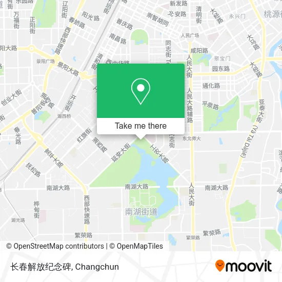 长春解放纪念碑 map