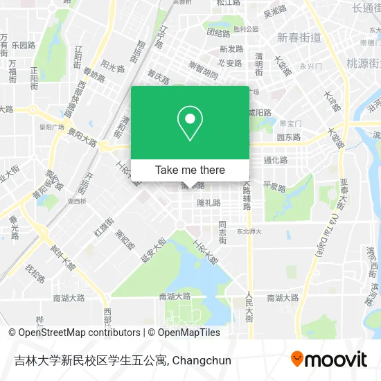吉林大学新民校区学生五公寓 map