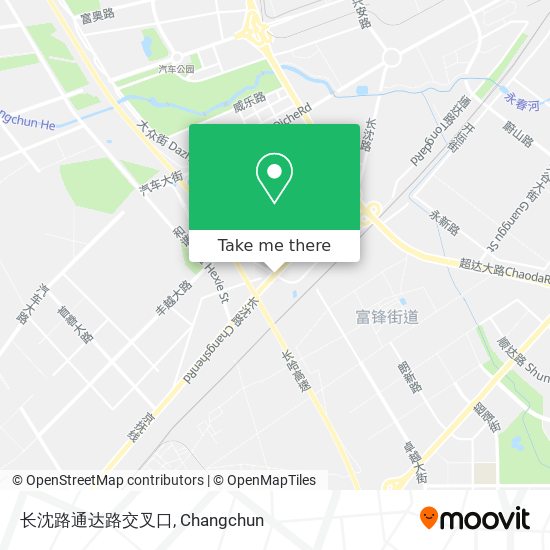 长沈路通达路交叉口 map