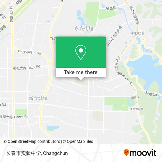 长春市实验中学 map