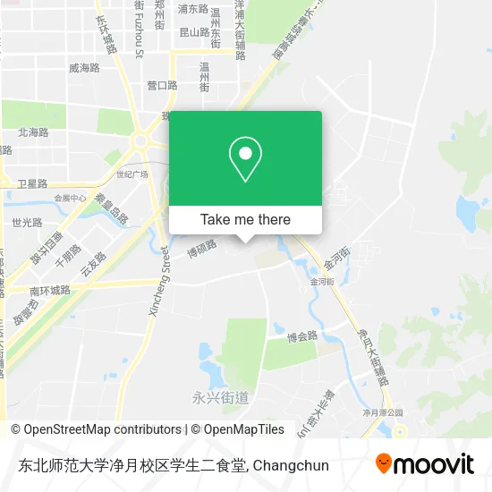 东北师范大学净月校区学生二食堂 map