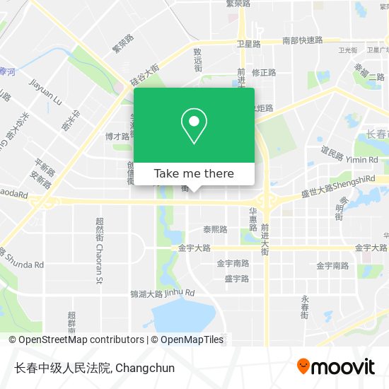 长春中级人民法院 map