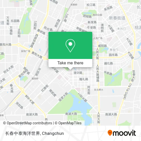 长春中泰海洋世界 map