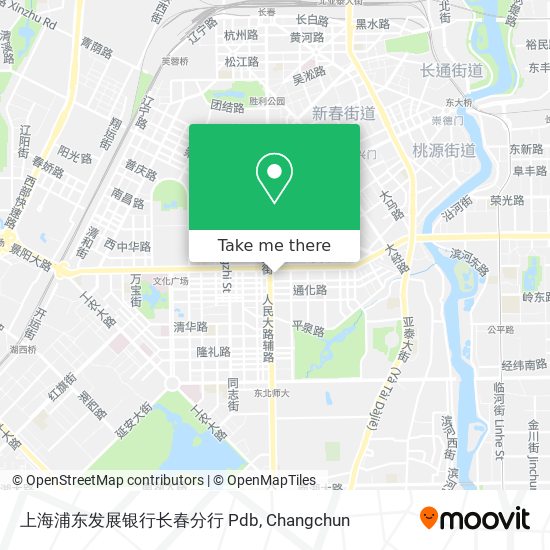 上海浦东发展银行长春分行 Pdb map
