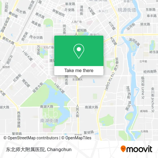 东北师大附属医院 map