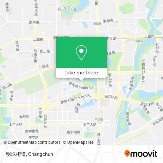 明珠街道 map