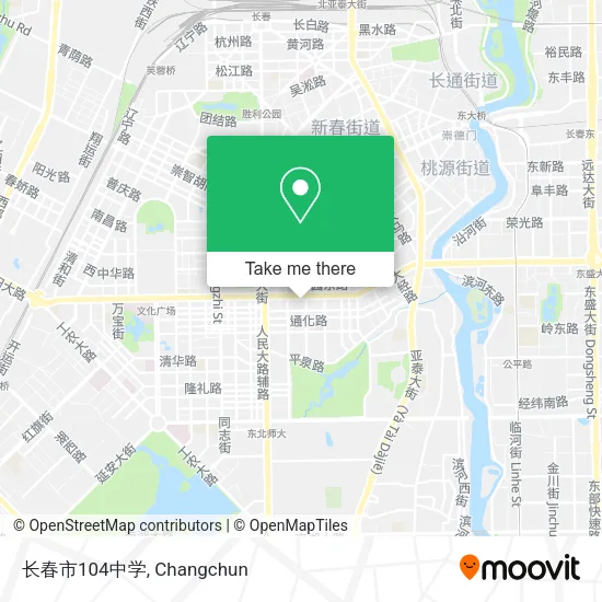 长春市104中学 map