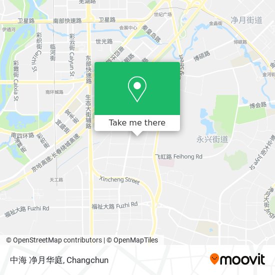 中海 净月华庭 map