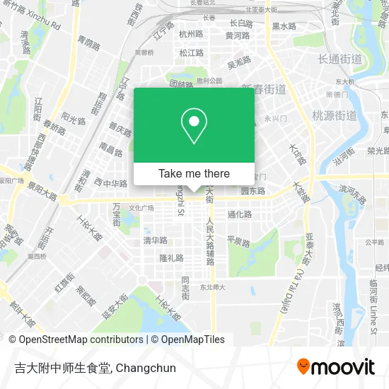 吉大附中师生食堂 map