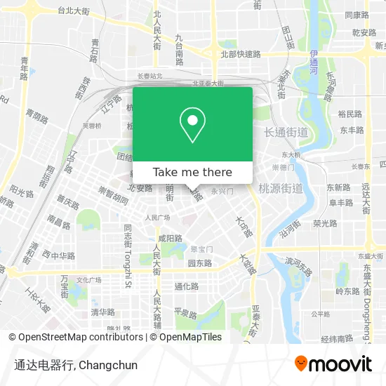 通达电器行 map