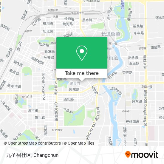 九圣祠社区 map