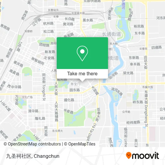 九圣祠社区 map