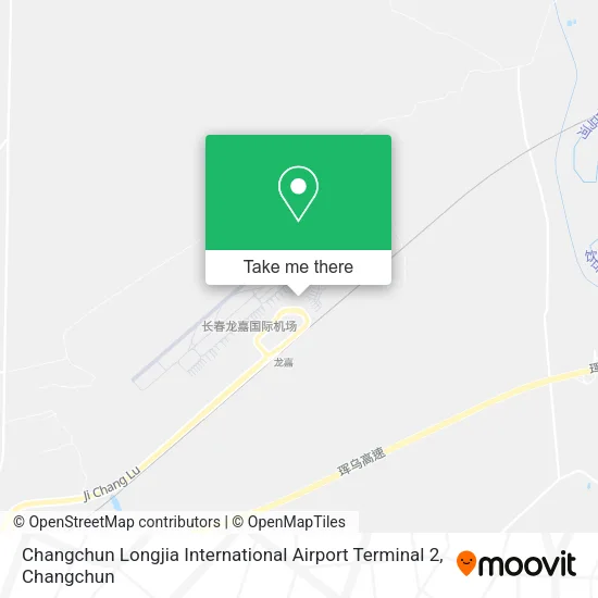 Changchun Longjia International Airport Terminal 2 map