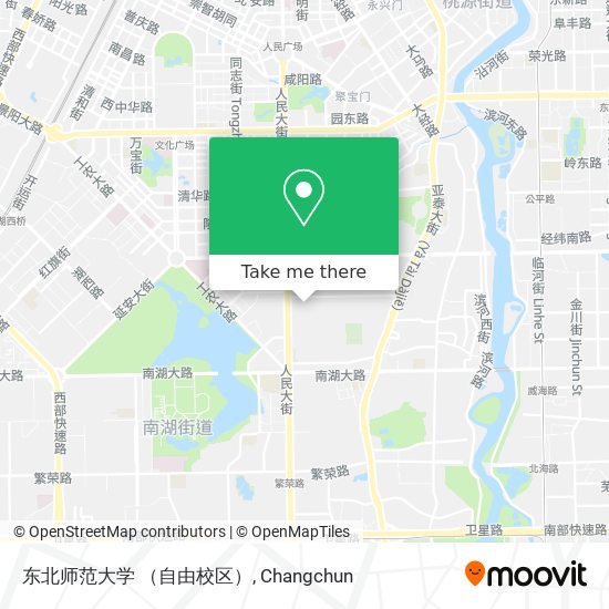东北师范大学 （自由校区） map