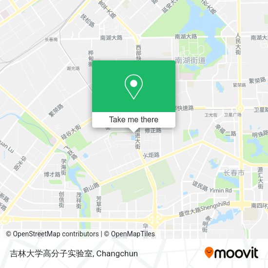 吉林大学高分子实验室 map