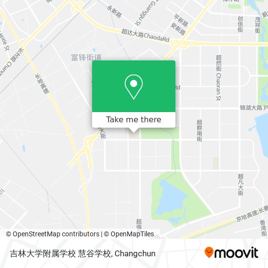 吉林大学附属学校 慧谷学校 map