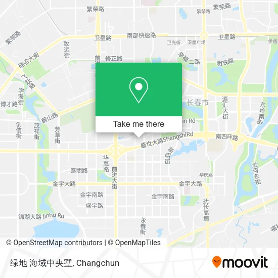 绿地 海域中央墅 map