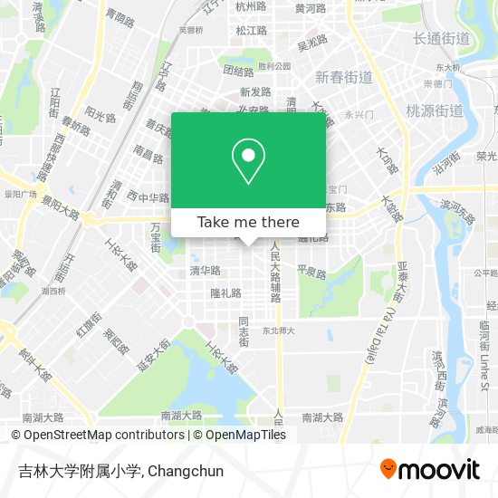 吉林大学附属小学 map