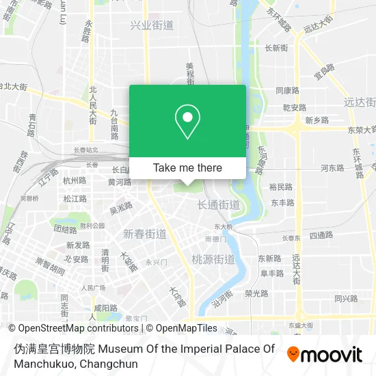 伪满皇宫博物院 Museum Of the Imperial Palace Of Manchukuo map
