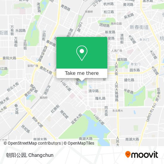 朝阳公园 map