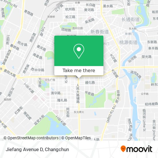 Jiefang Avenue D map