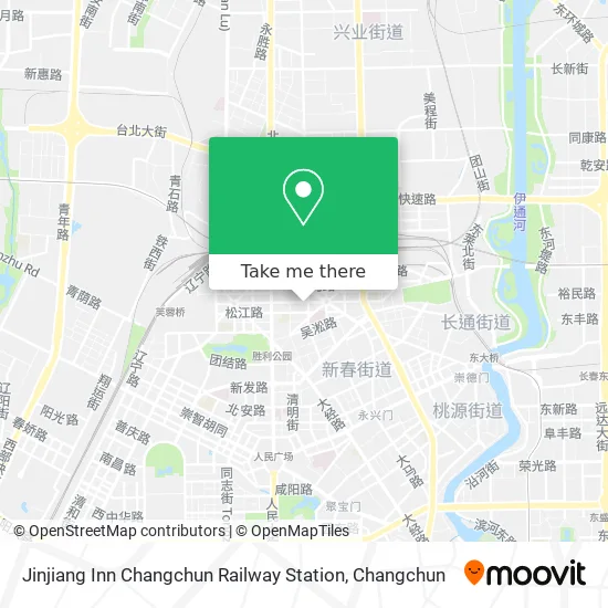 Jinjiang Inn Changchun Railway Station map