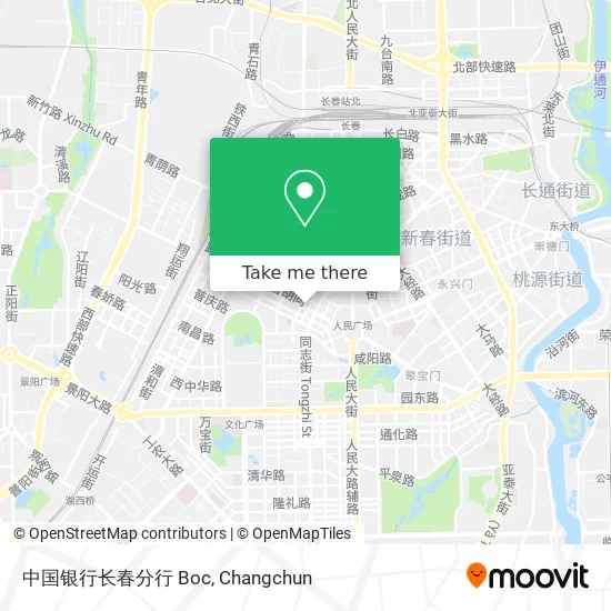 中国银行长春分行 Boc map