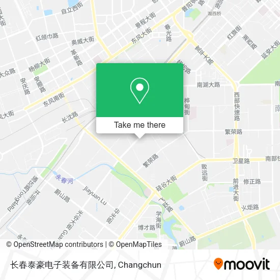 长春泰豪电子装备有限公司 map