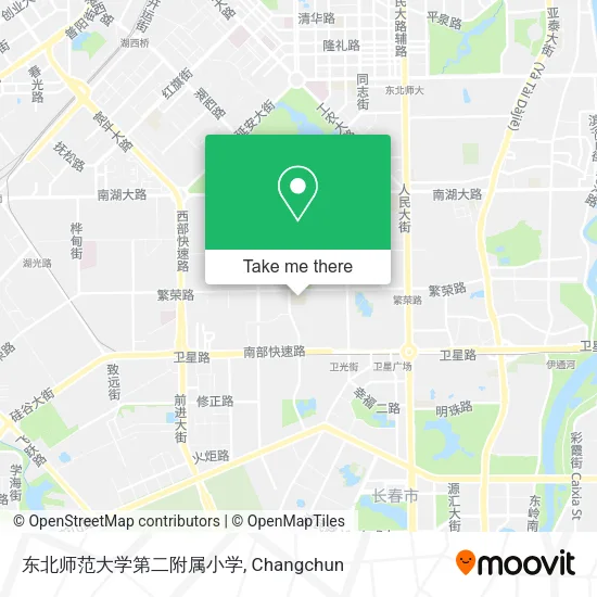 东北师范大学第二附属小学 map