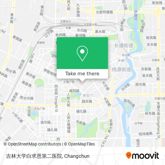 吉林大学白求恩第二医院 map