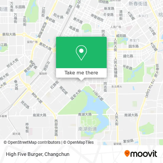 High Five Burger map