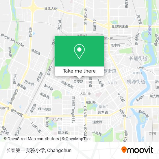 长春第一实验小学 map