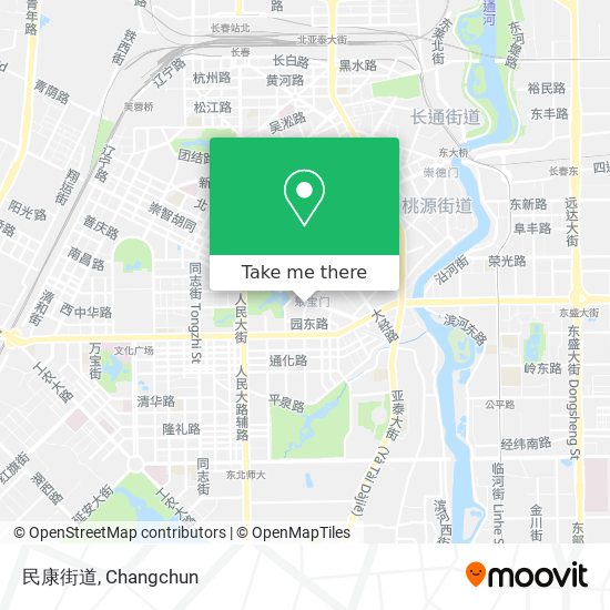 民康街道 map