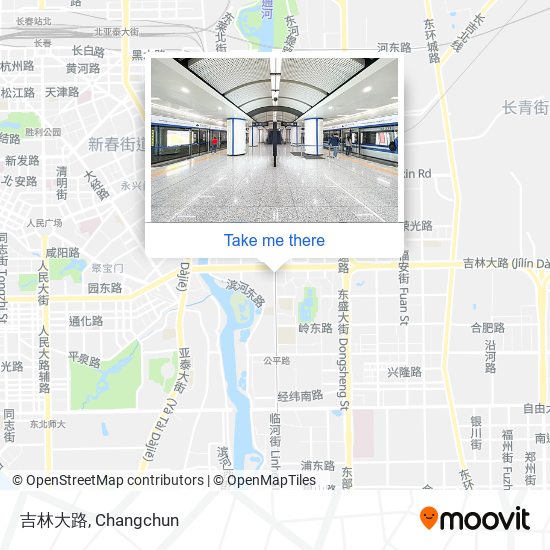 吉林大路 map