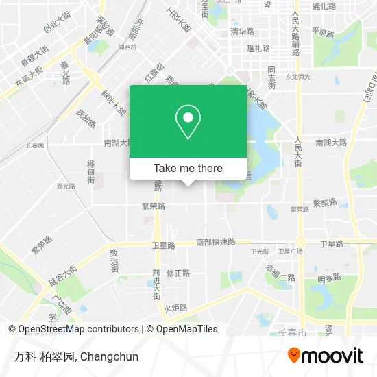 万科 柏翠园 map