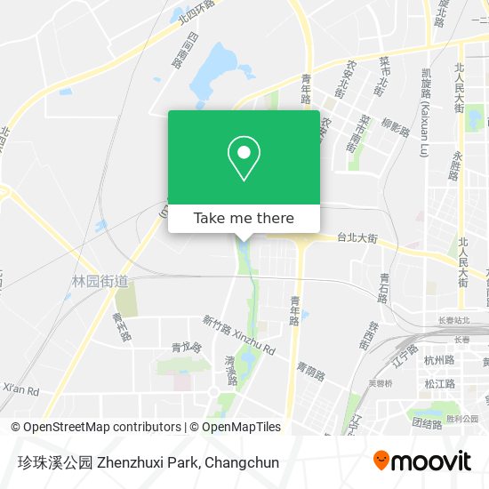 珍珠溪公园 Zhenzhuxi Park map