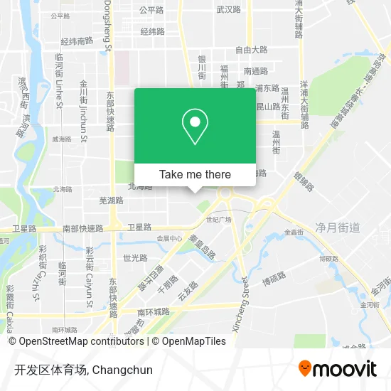开发区体育场 map