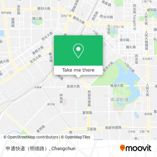 申通快递（明德路） map
