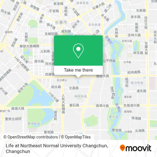 Life at Northeast Normal University Changchun map