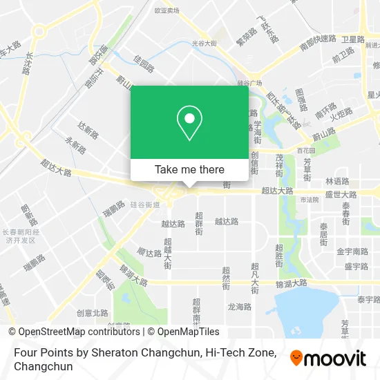 Four Points by Sheraton Changchun, Hi-Tech Zone map