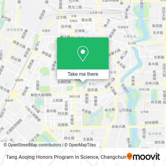 Tang Aoqing Honors Program In Science map