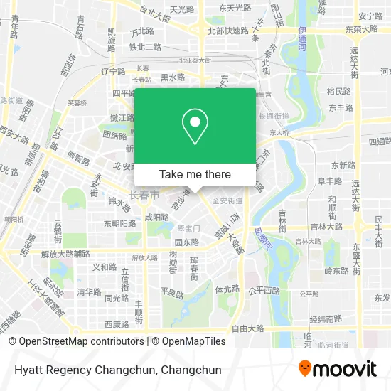 Hyatt Regency Changchun map