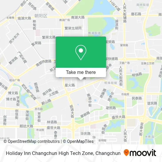 Holiday Inn Changchun High Tech Zone map