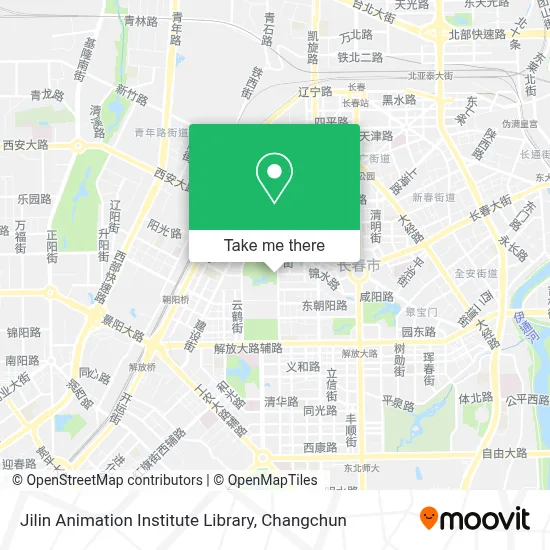 Jilin Animation Institute Library map
