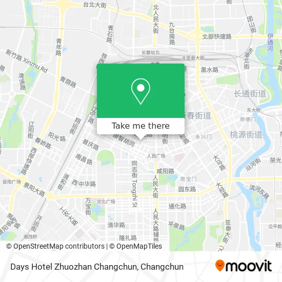 Days Hotel Zhuozhan Changchun map