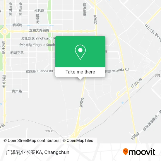 广泽乳业长春KA map