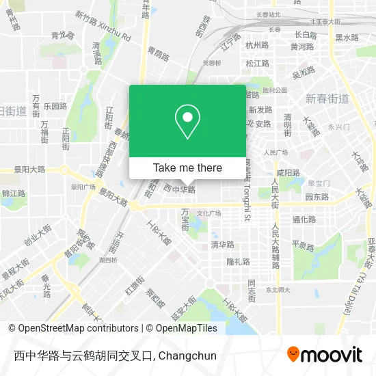 西中华路与云鹤胡同交叉口 map