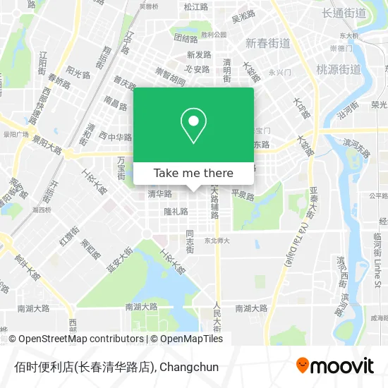 佰时便利店(长春清华路店) map